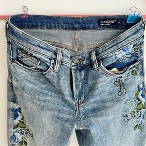 Blank NYC Blue Floral Skinny Jeans